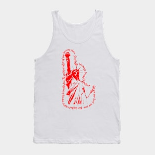 Statue of Liberty in Red - Graphic Tank Top